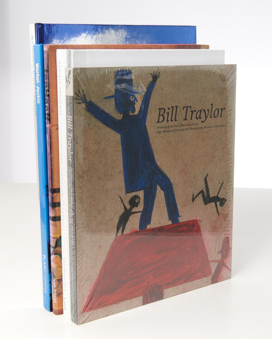 BOOKS (5) Vols Art incl. Warhol, Traylor, tenHaeff: BOOKS (5) Vols Art incl. Warhol, Traylor, tenHaeff, Five hardcovers including: 1) Bill Traylor Drawings from the Collections of the High Museum of Art and the Montgomery Museum of Fine Arts; 2) Bob Th