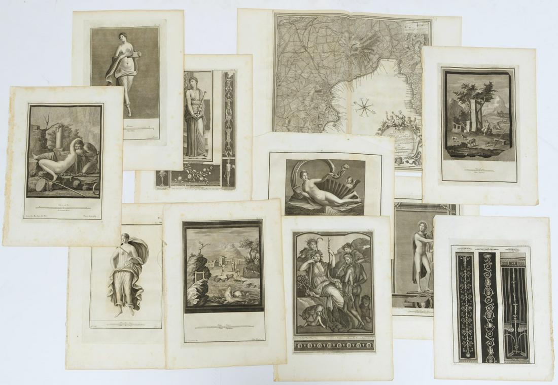 Le Antichita di Ercolano, (11) engravings (1 of 7)