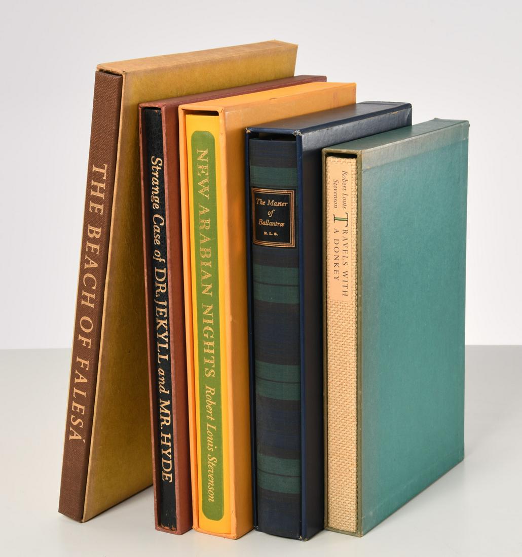 BOOKS: (5) Vols LEC, Robert Louis Stevenson (1 of 8)