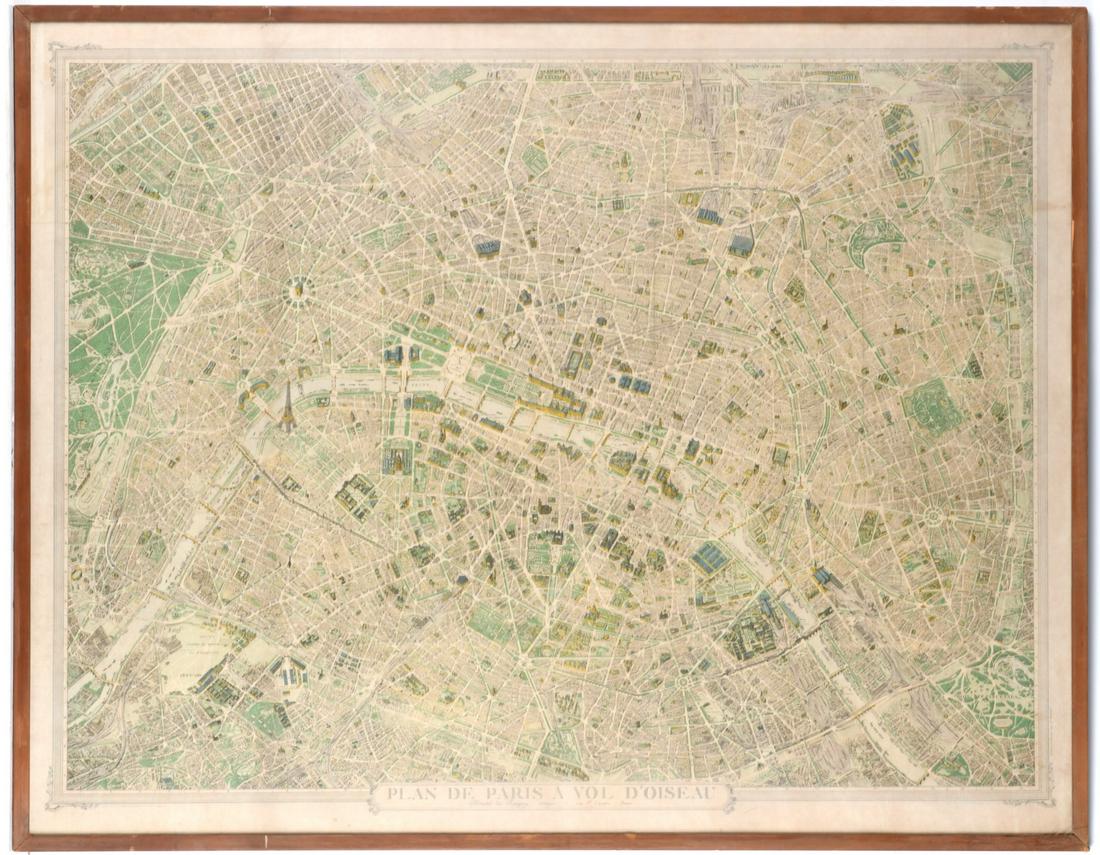 Georges Peltier, old map of Paris (1 of 7)