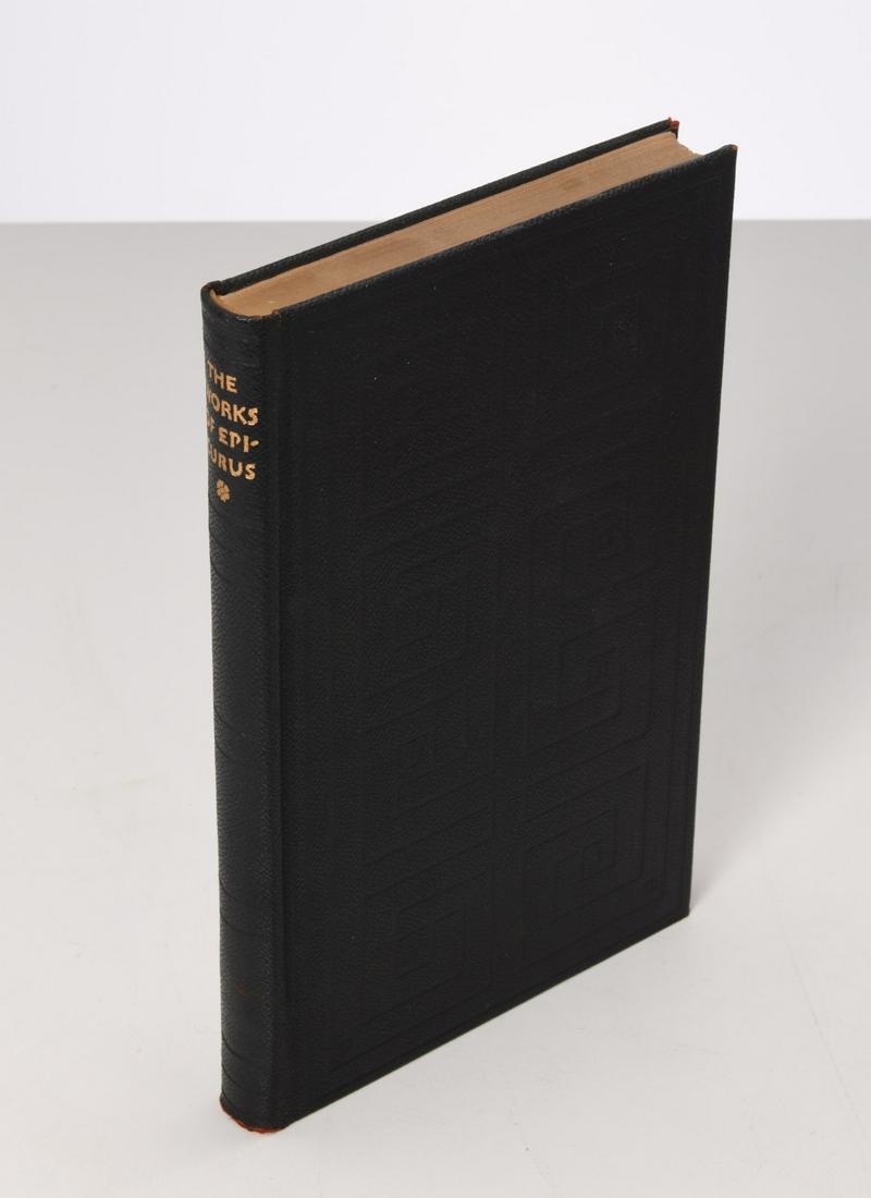 BOOKS: Limited Editions Club, Epicurus: BOOKS: Limited Editions Club, Epicurus, Epicurus, the Extant Remains of the Greek Text. The Limited Editions Club, 1957, singed by printer Bruce Rogers, 9.5"h x 6"w