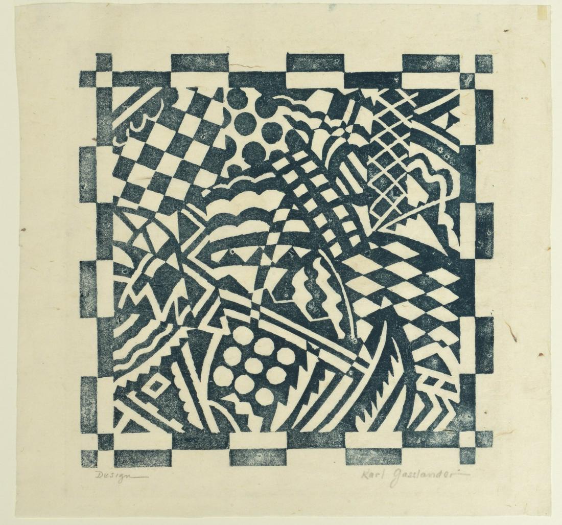 Karl Gasslander, block print (1 of 6)