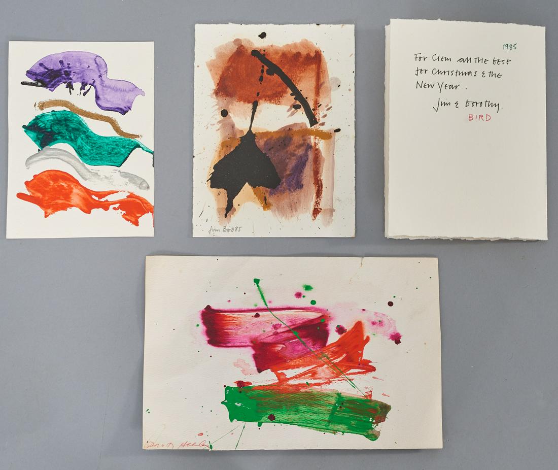 Jim Bird, Dorothy Heller, (3) abstract paintings (1 of 14)