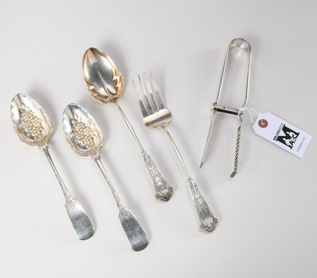 (5) English & American sterling serving utensils (1 of 9)