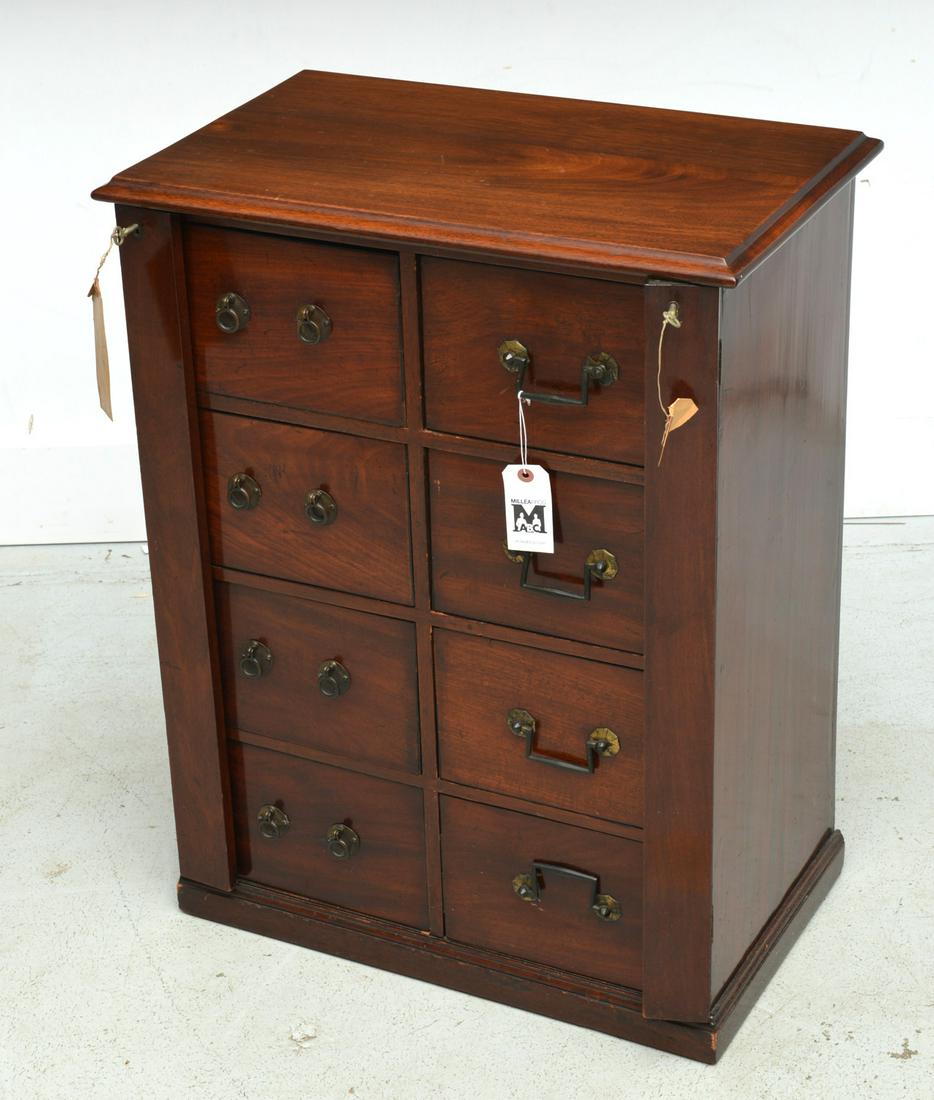Victorian mahogany lock-side apothecary chest (1 of 6)