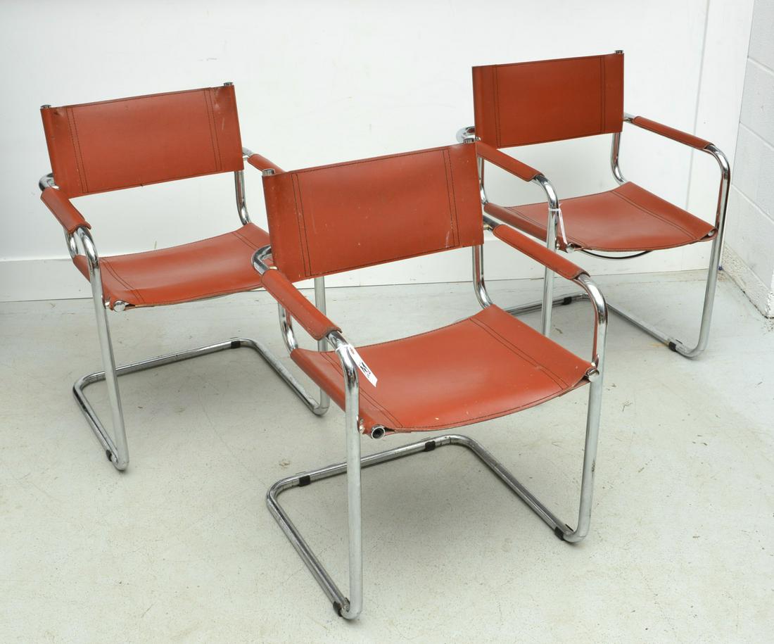 Set (3) Mart Stam style cantilever arm chairs (1 of 7)