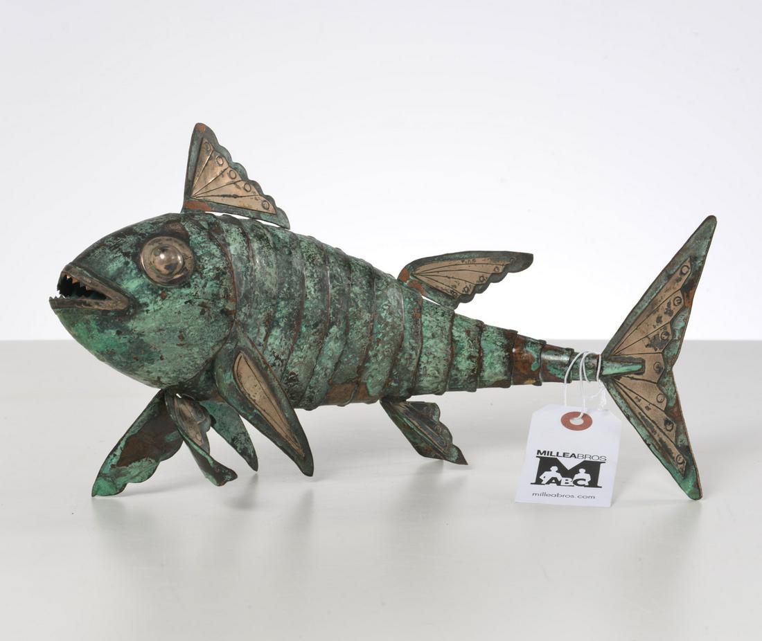Graziella Laffi, large mixed metal fish (1 of 5)