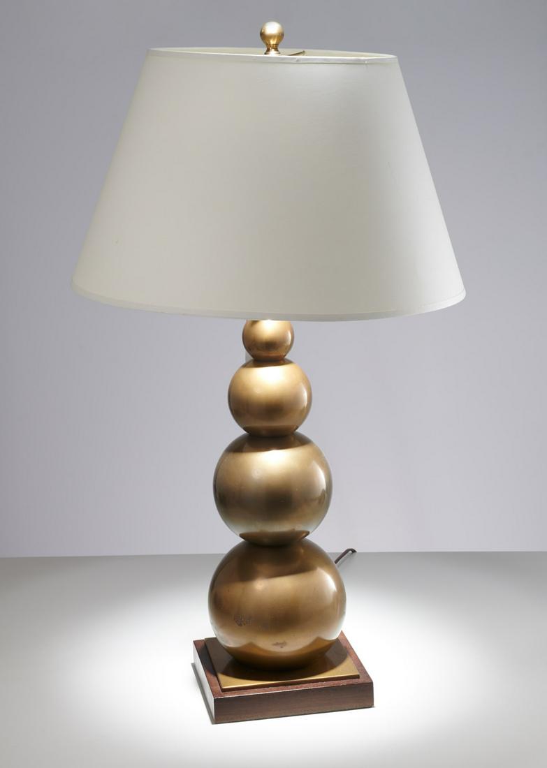 Sandy Chapman brass stacked ball lamp (1 of 6)