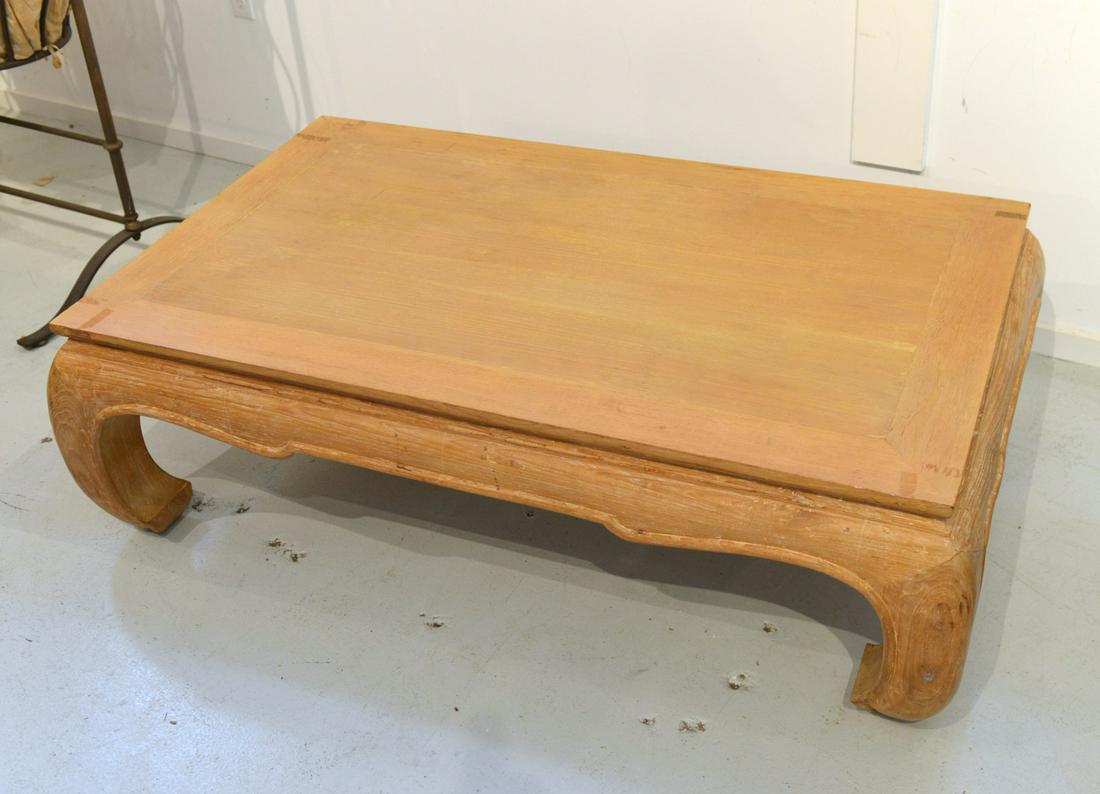 Michael Taylor style limed oak coffee table (1 of 6)