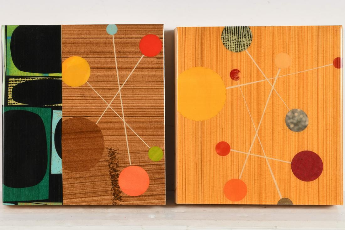 Rex Ray, (2) mixed media collages (1 of 8)