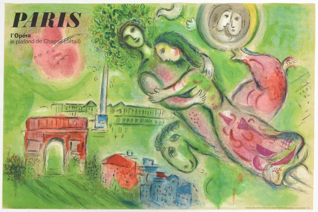 Sorlier, after Chagall, Paris l'Opera lithograph (1 of 7)