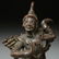 Pair Thai bronze dancing figures - 3