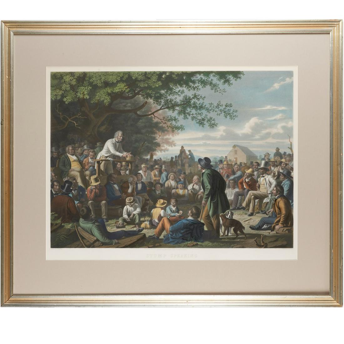 George Caleb Bingham, "Stump Speaking", 1856 (1 of 10)