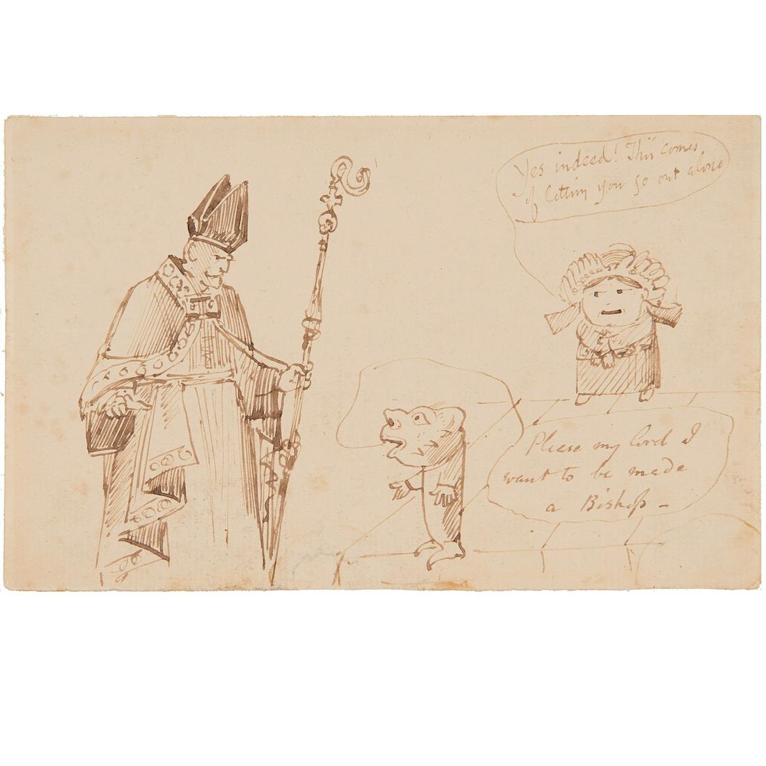 Edward Lear (attrib.), drawing, ex. Ford Found. (1 of 7)