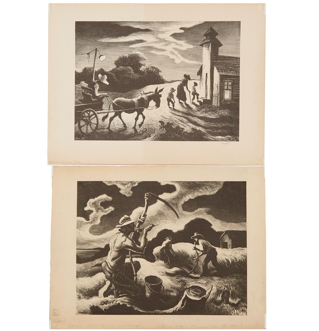 Thomas Hart Benton, (2) lithographs (1 of 10)