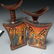 (3) African wood headrests w/ carved figural comb - 2