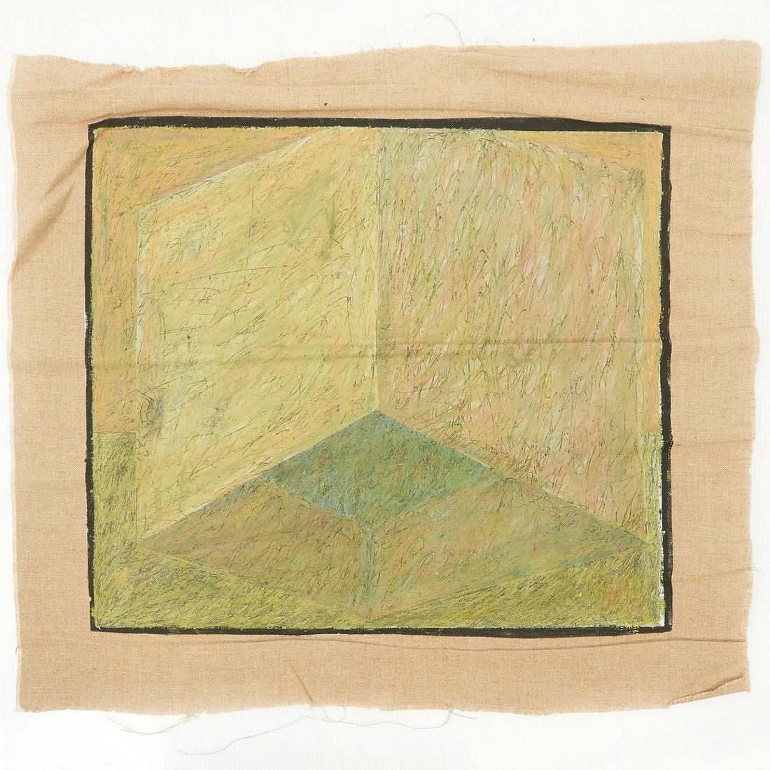 Margo Hoff, mixed media painting (1 of 6)