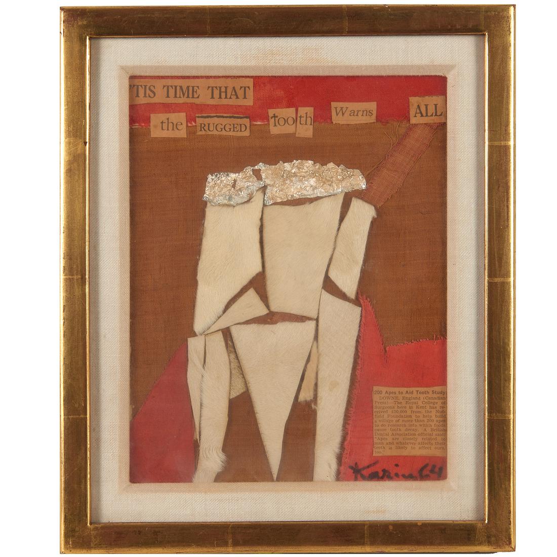 Karin van Leyden, collage painting, 1964 (1 of 4)