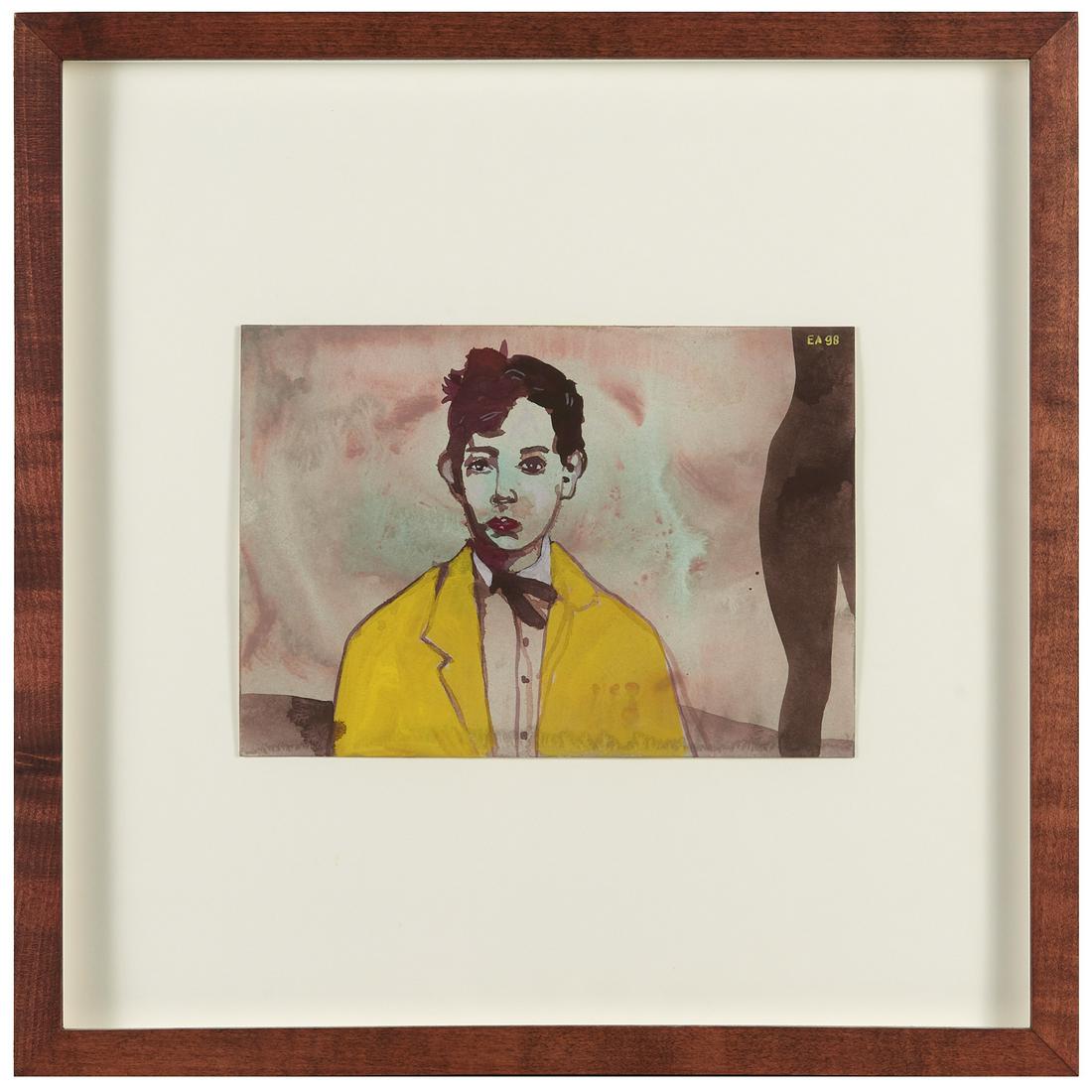 Arturo Elizondo, watercolor on paper, 1998 (1 of 7)