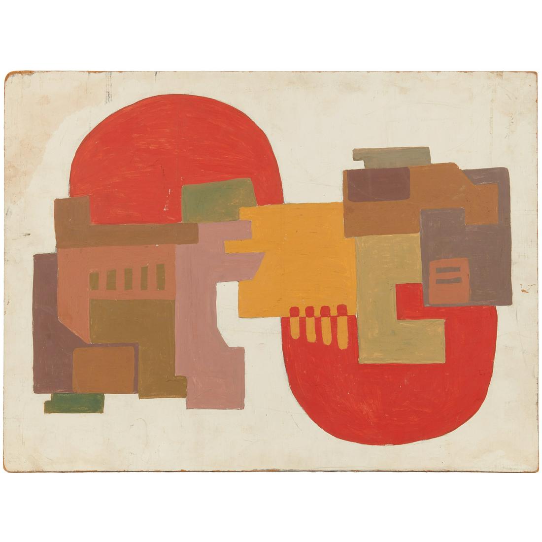 Flora Crockett (attrib.), oil on masonite (1 of 7)