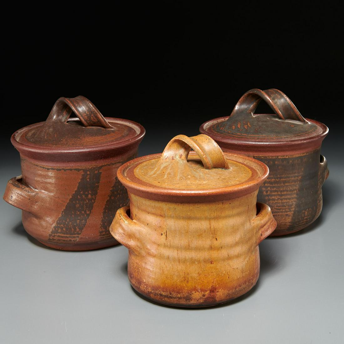 Karen Karnes, (3) lidded vessels (1 of 7)