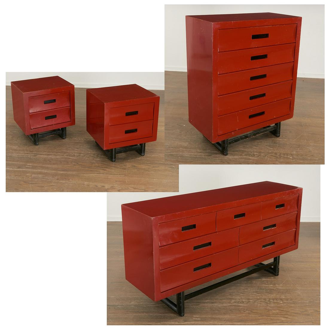 Dunbar (style), 4-piece sled base bedroom set (1 of 8)