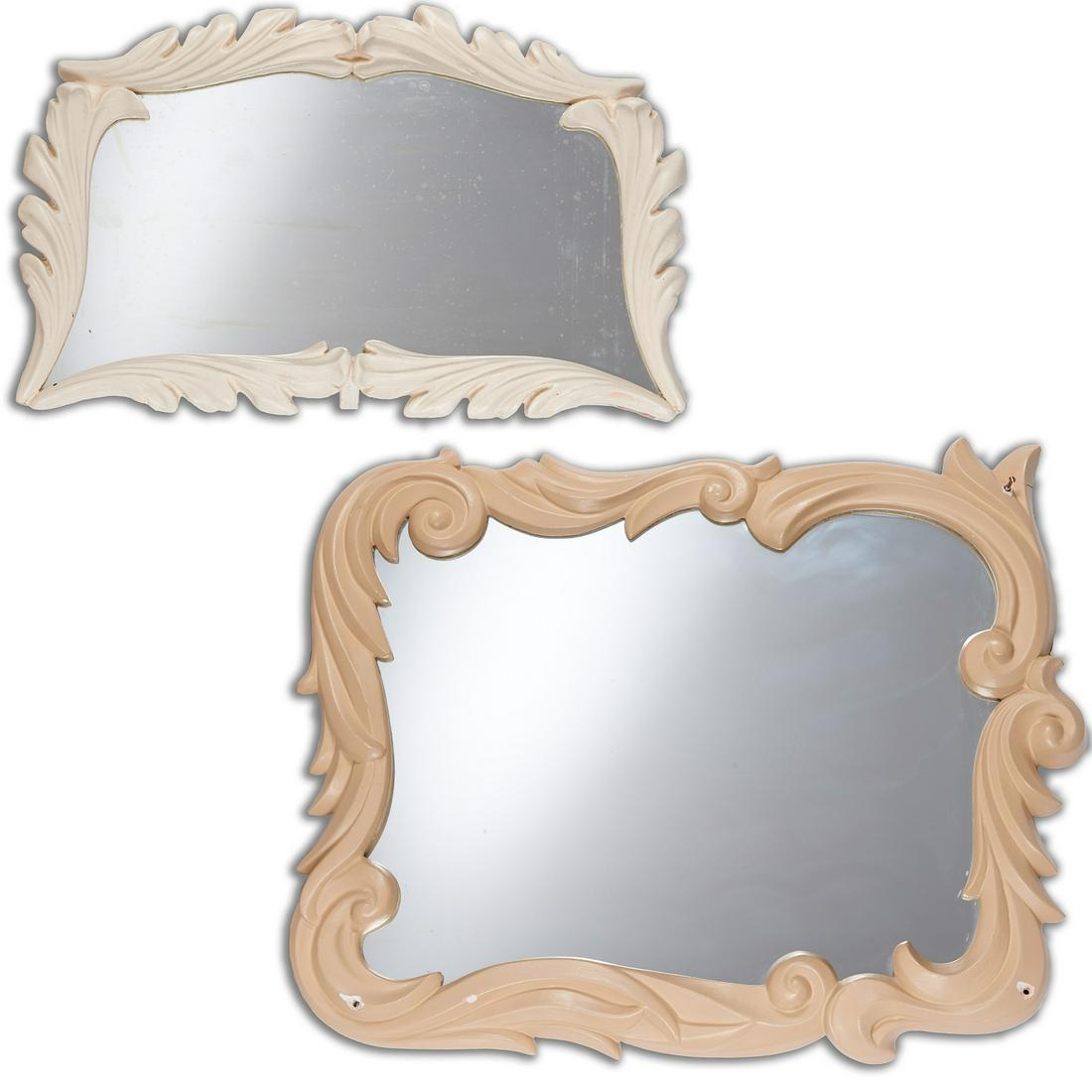 (2) Serge Roche style plaster mirrors (1 of 10)