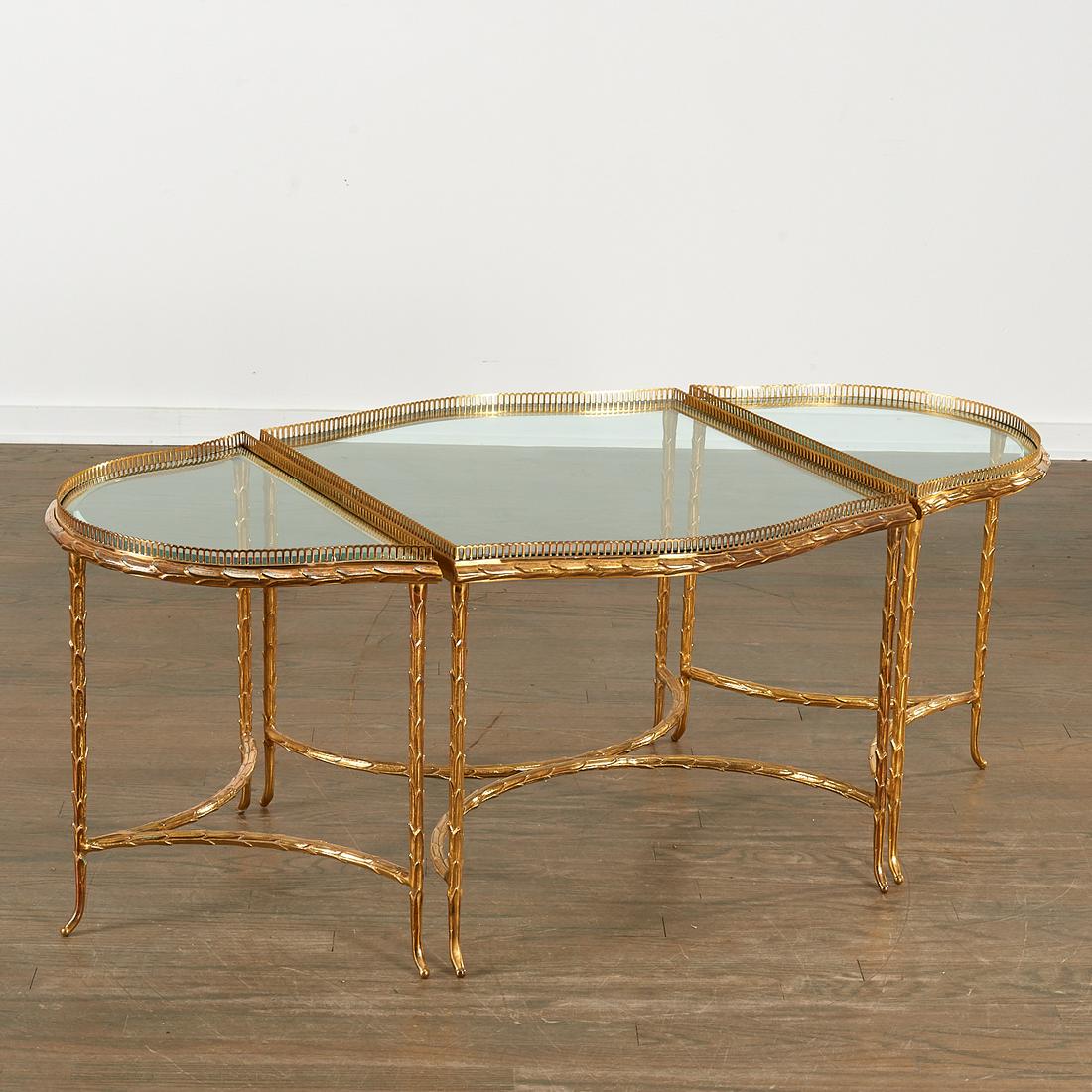 Maison Bagues bronze 3-part coffee table (1 of 9)