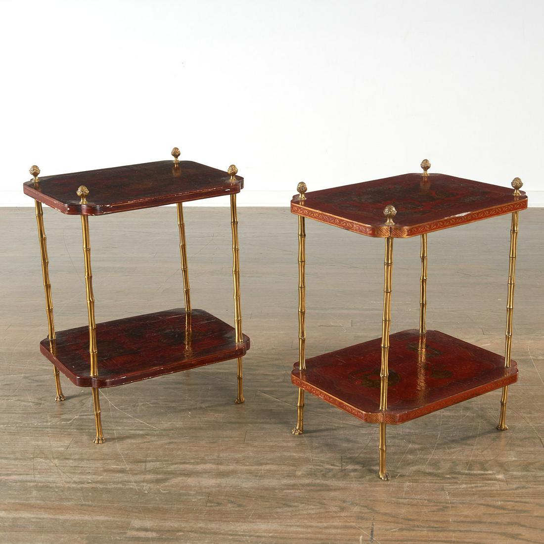 Pair Maison Bagues two-tier occasional tables (1 of 11)