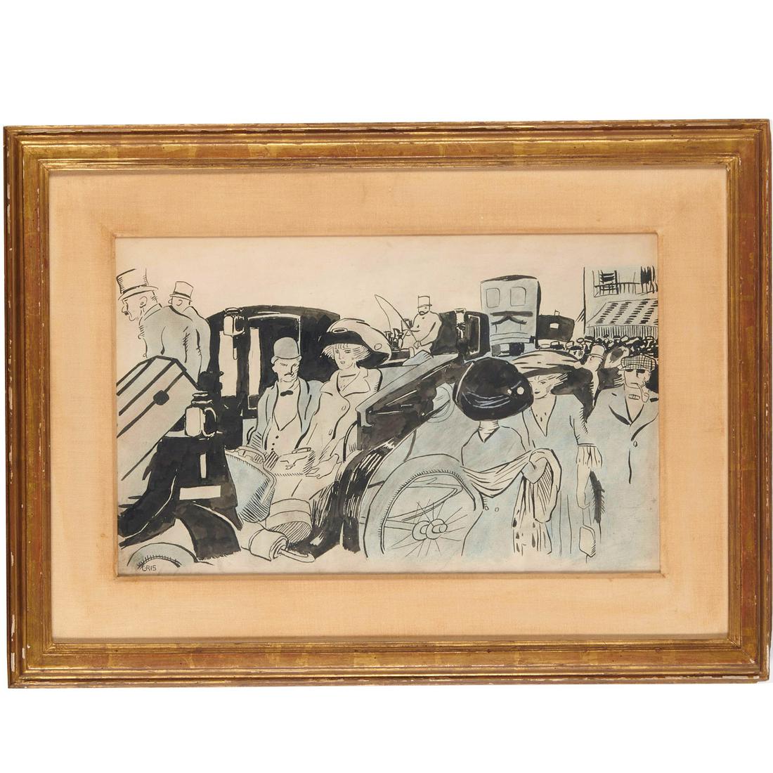 Juan Gris (attrib.), color drawing (1 of 9)