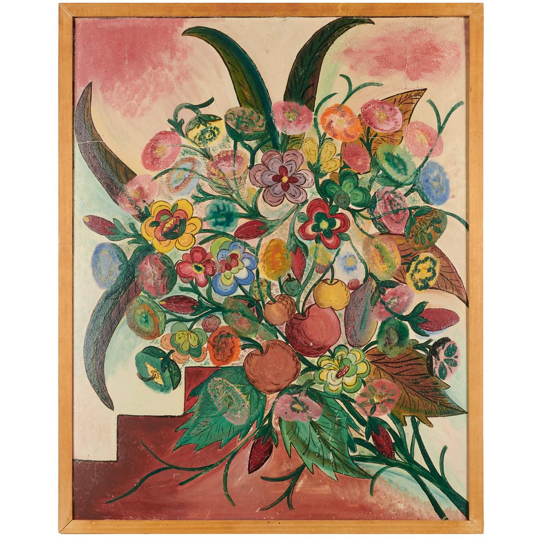 Hector Hyppolite, oil on cardboard (1 of 9)