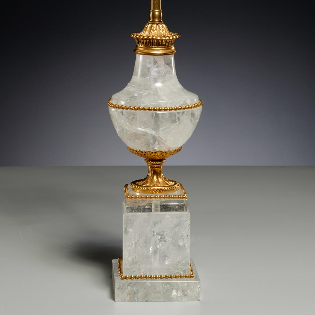 Ormolu mounted rock crystal table lamp (1 of 7)
