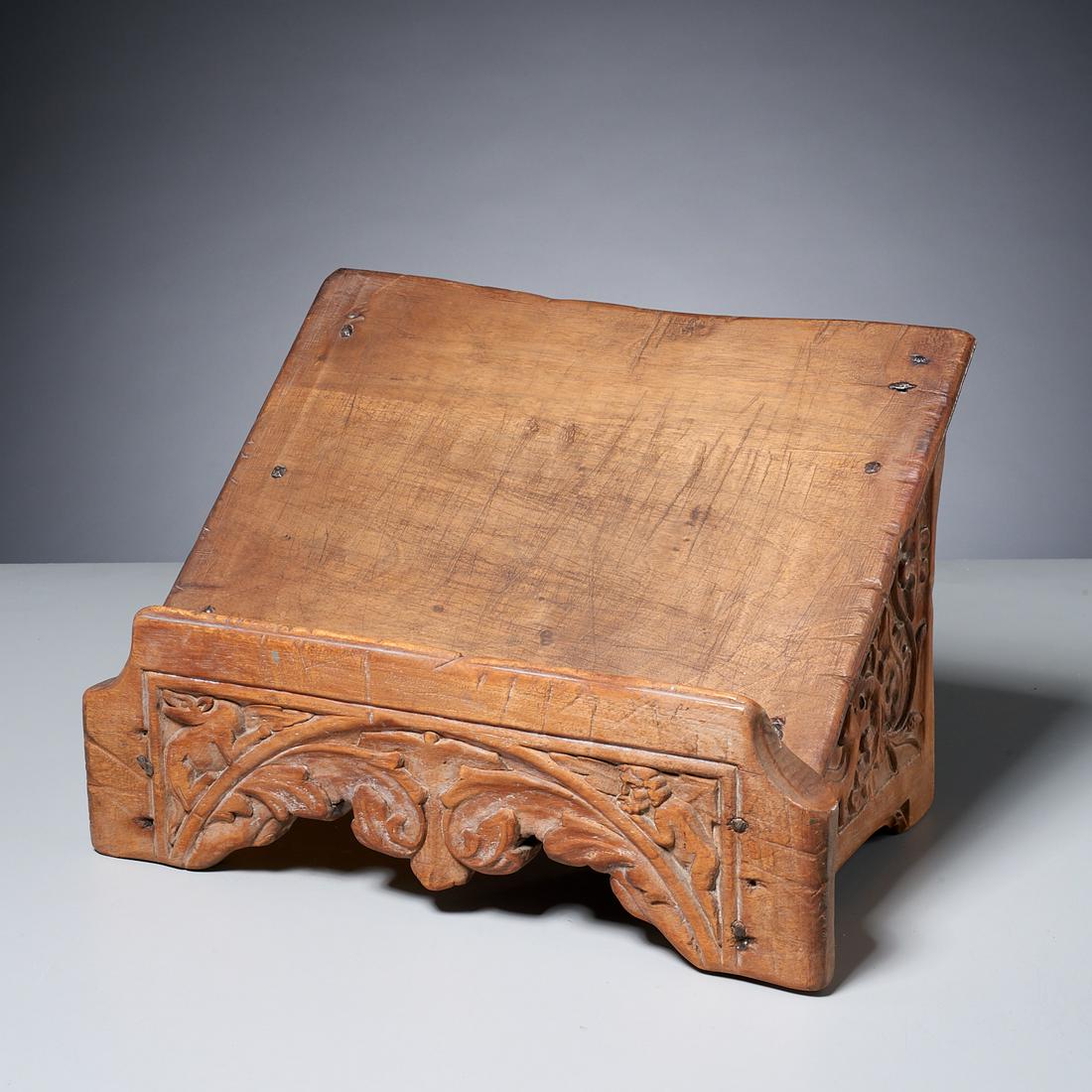 Spanish Colonial carved book stand (1 of 5)
