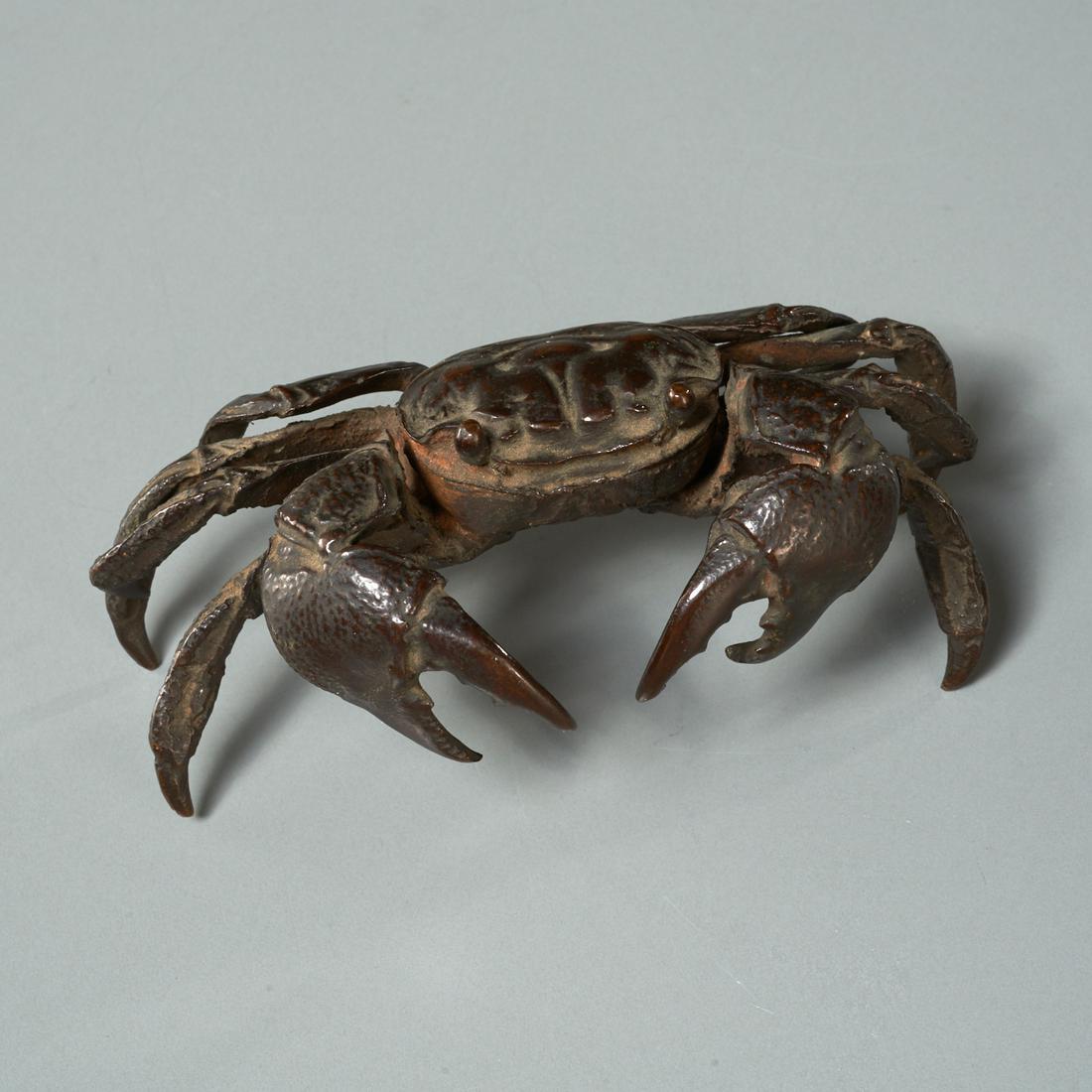 Continental bronze model of a crab (1 of 4)