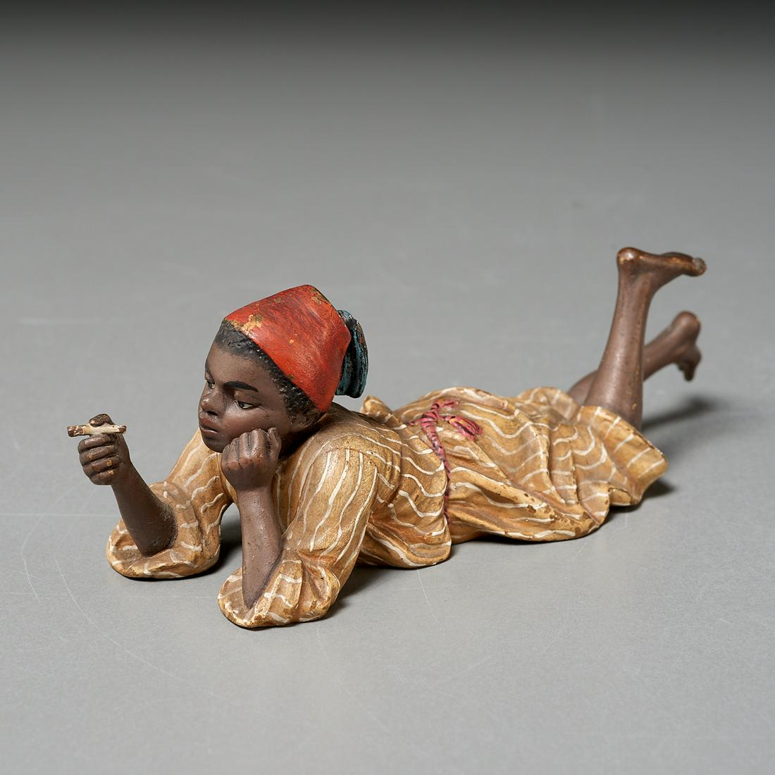 Franz Bergmann, Boy Smoking Cigar, c. 1900 (1 of 6)