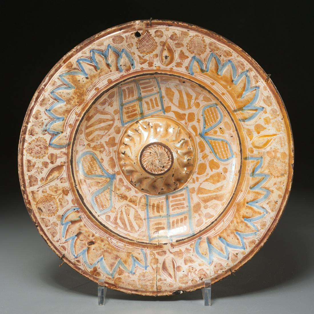 Large antique Hispano Moresque luster charger (1 of 7)