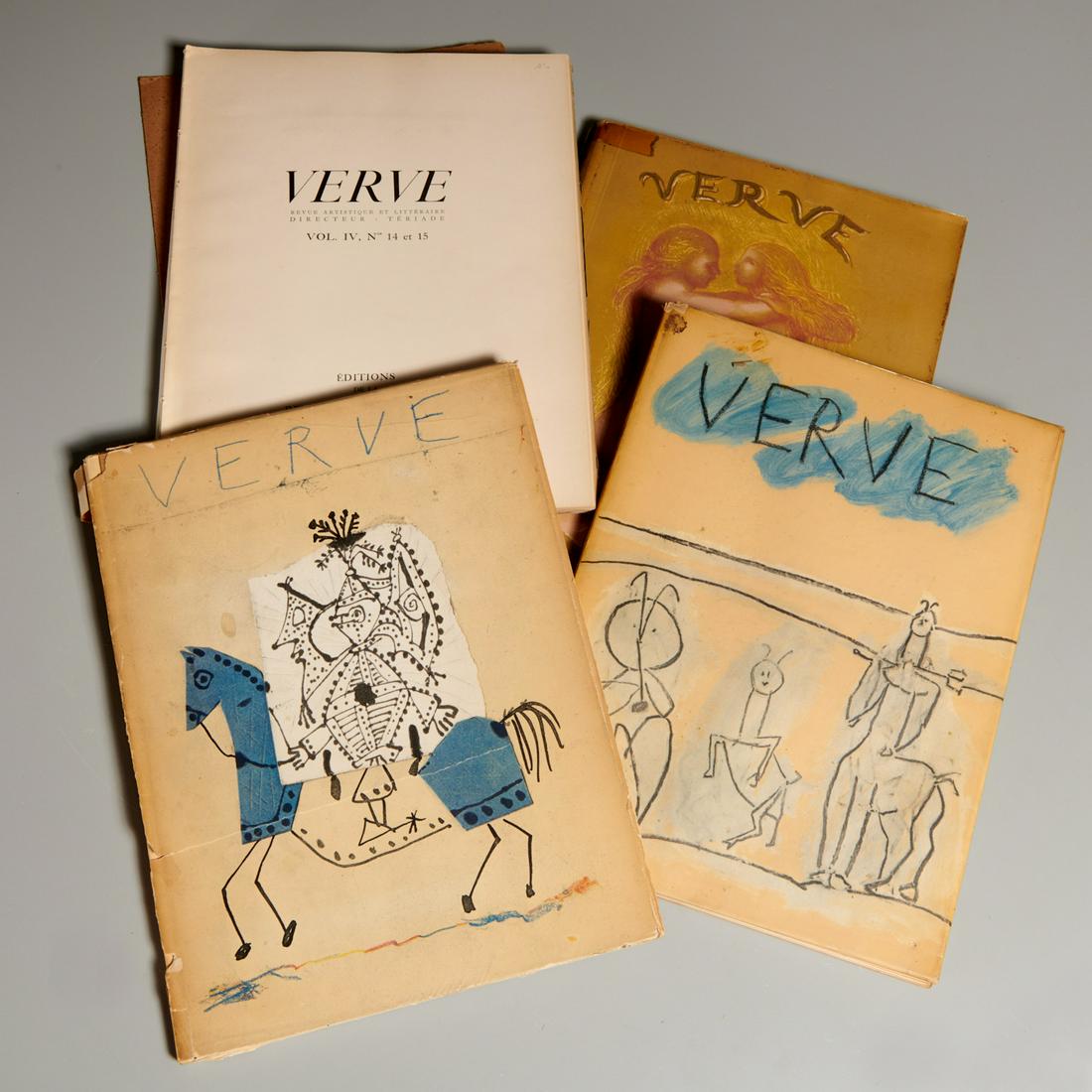 Verve Magazine (4) incl. No. 5-6 with lithographs (1 of 6)