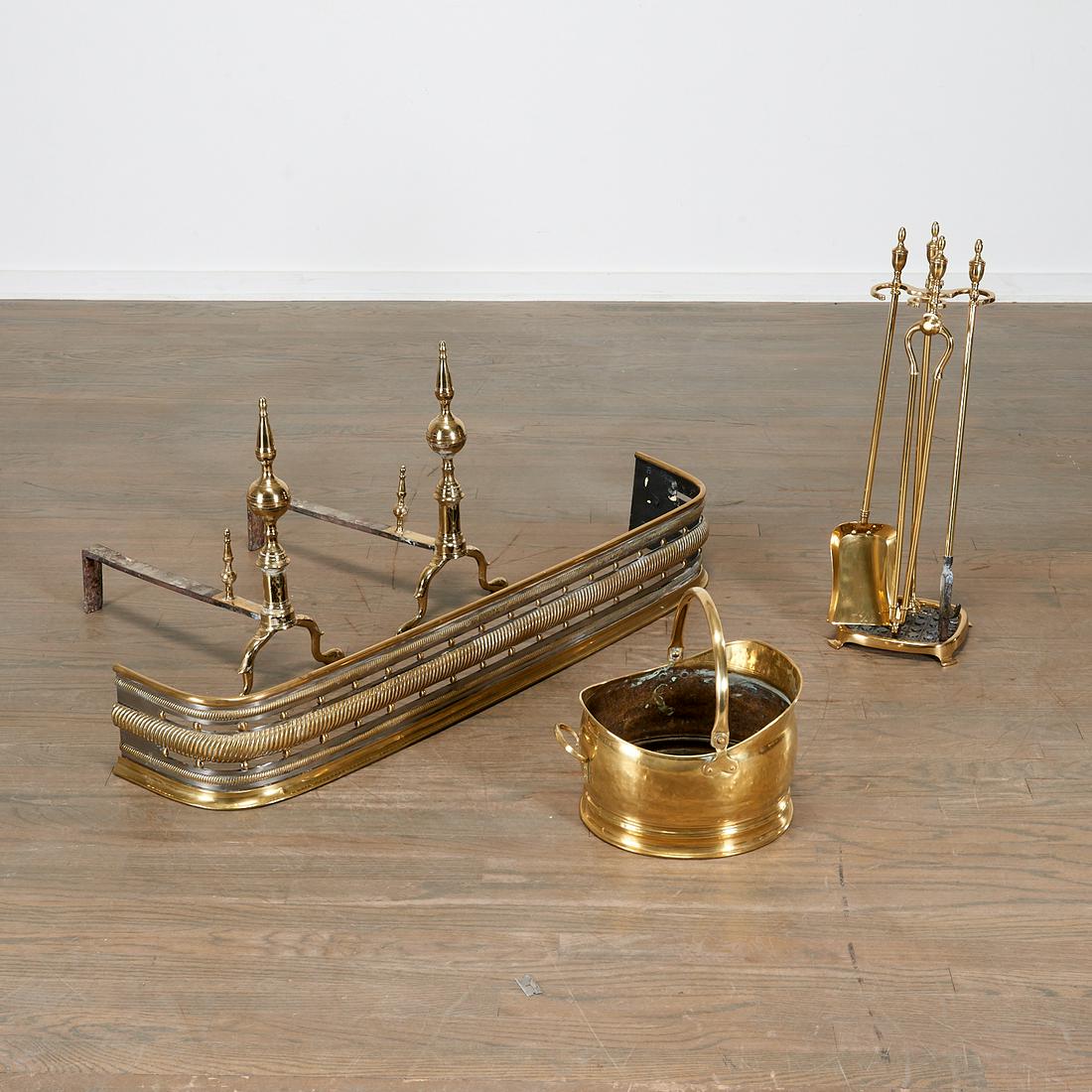For Auction Brass Fireplace Tools 53 On Jan 30 2020 Ss