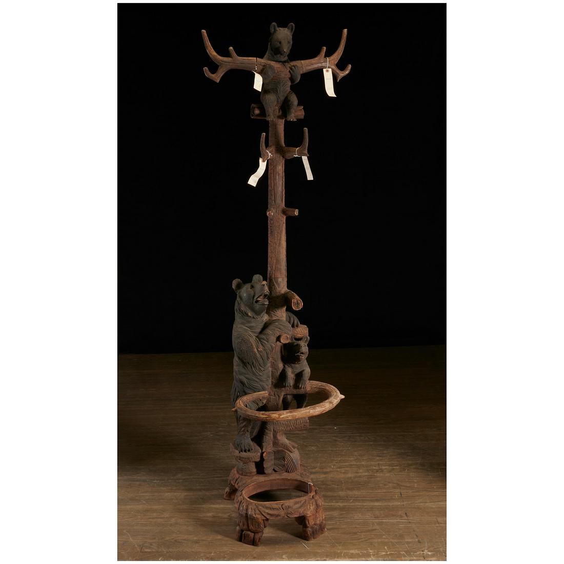 Nice Black Forest carved wood bear hall tree Mar 26, 2020 Millea