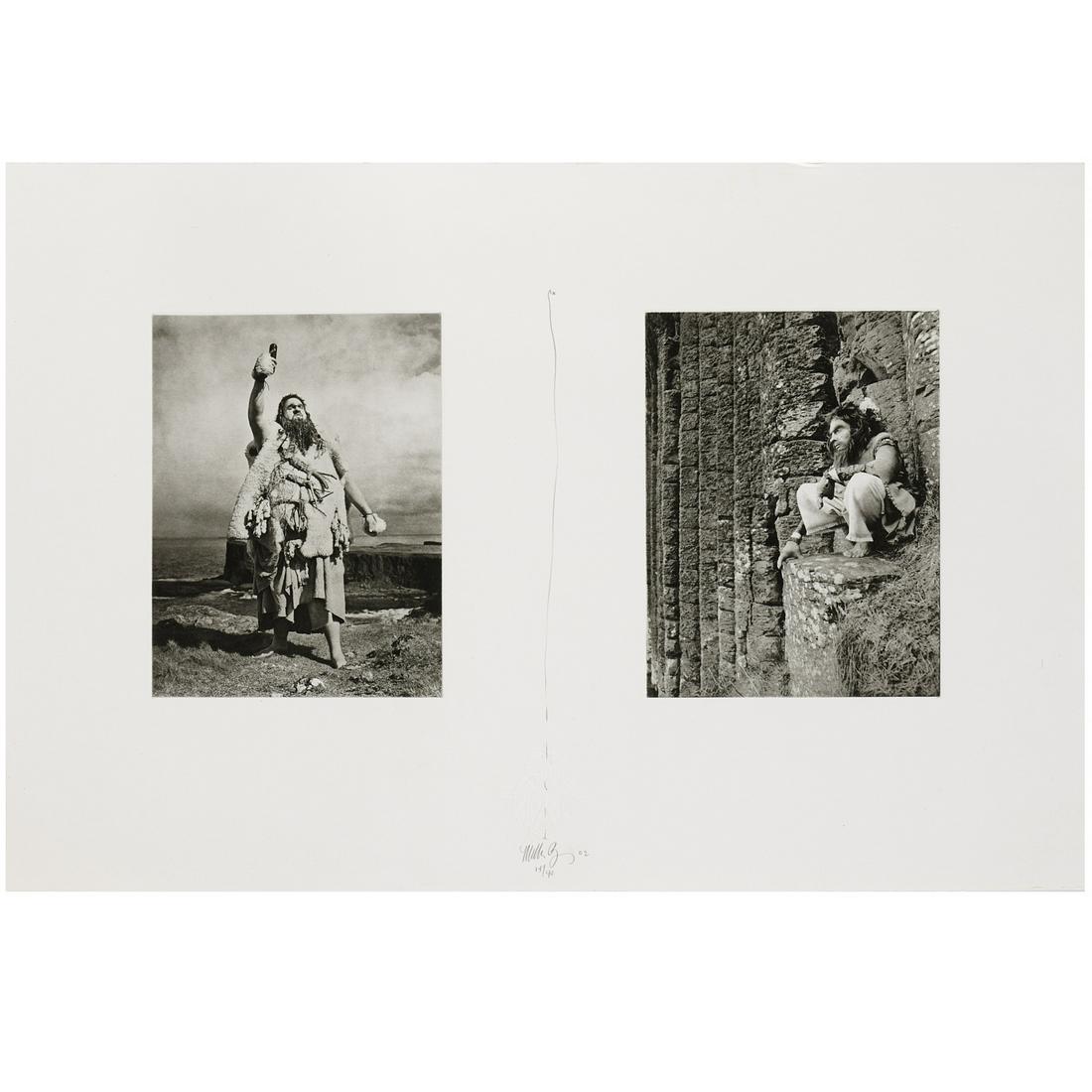 Matthew Barney, photogravure diptych: Matthew Barney, photogravure diptych, Matthew Barney (American, b. 1967), Untitled (from Cremaster 3), 2002, photogravure on wove paper with embossed crest, pencil signed, dated and numbered (14/40),
