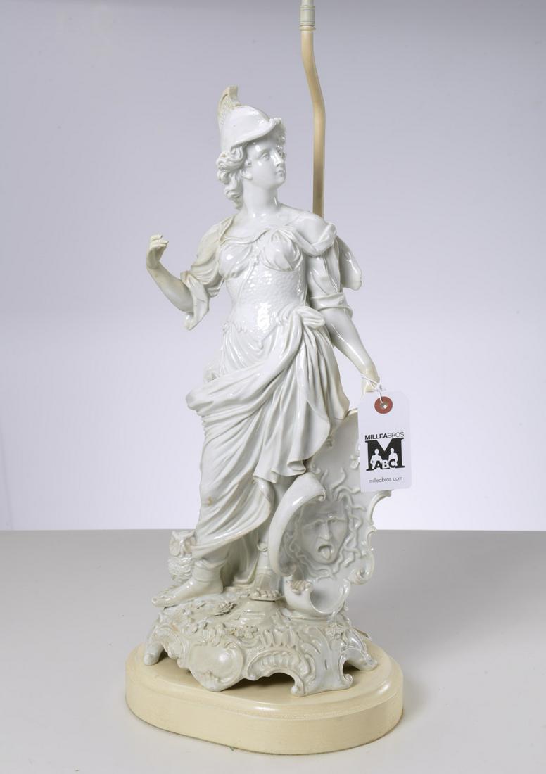 Large antique porcelain figure of Minerva (1 of 8)