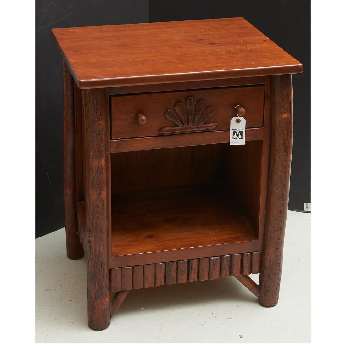 Rustic Adirondack style hickory night stand (1 of 5)
