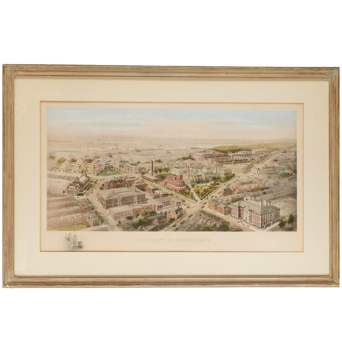 University of Pennsylvania, 1910 color lithograph (1 of 6)