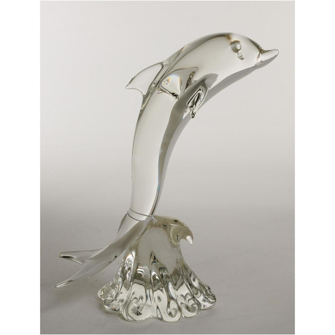Large Murano Oggetti art glass dolphin (1 of 5)