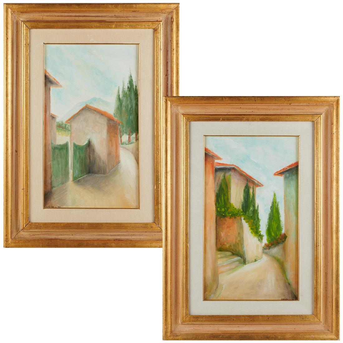 G. Soriani, pair paintings (1 of 7)