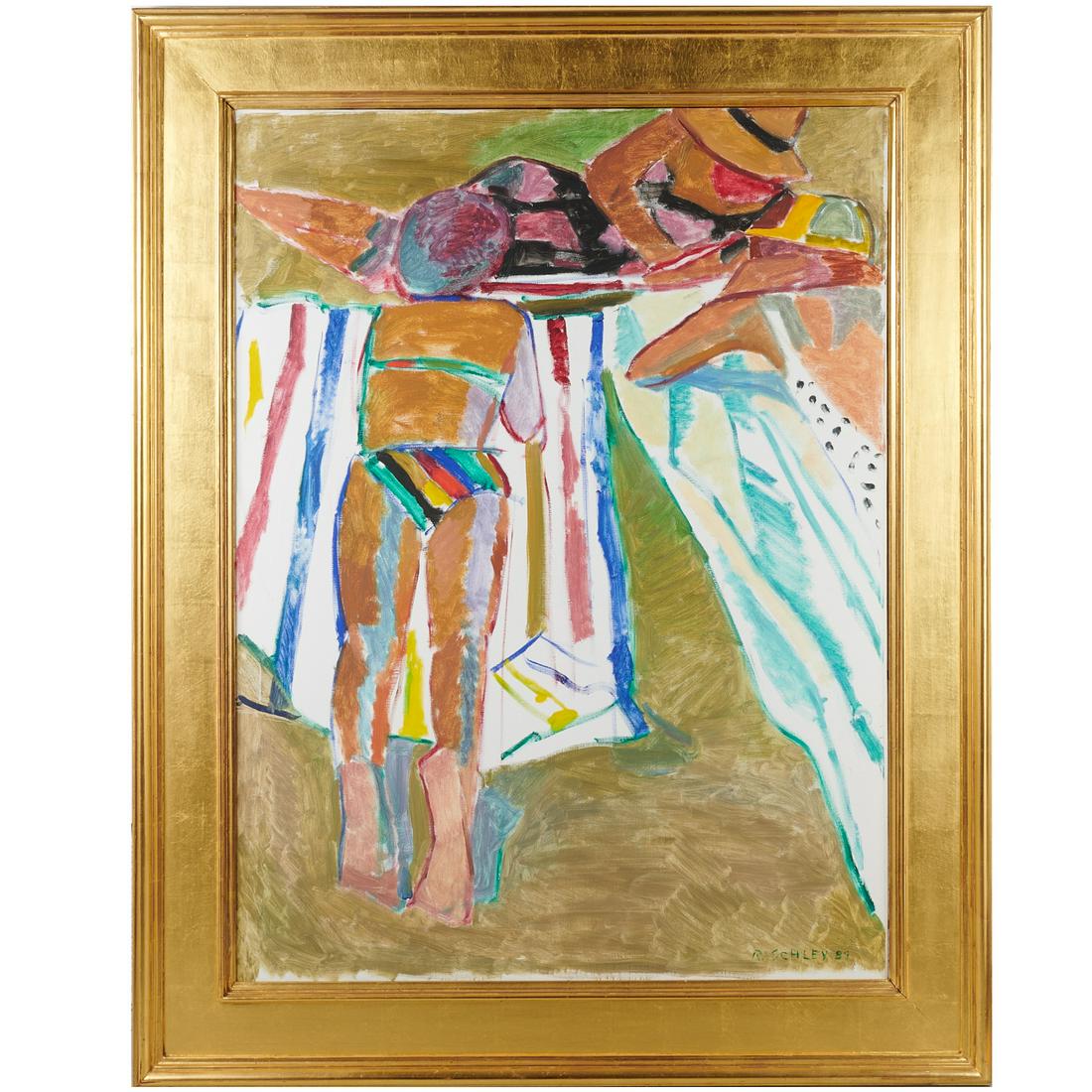 Reeve Schley, large scale painting (1 of 5)