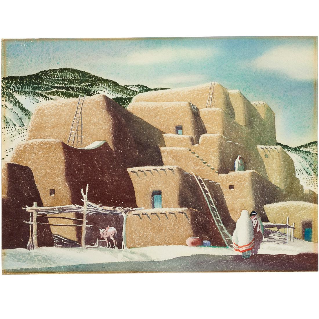 Sandor Bernath, pueblo painting (1 of 4)