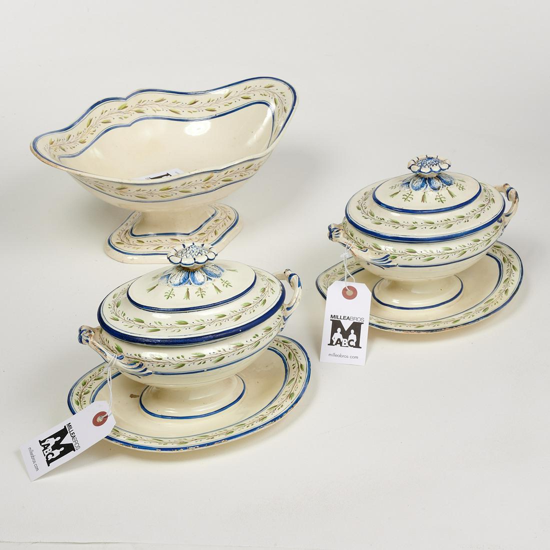 Antique Wedgwood creamware compote & sauce tureens (1 of 6)