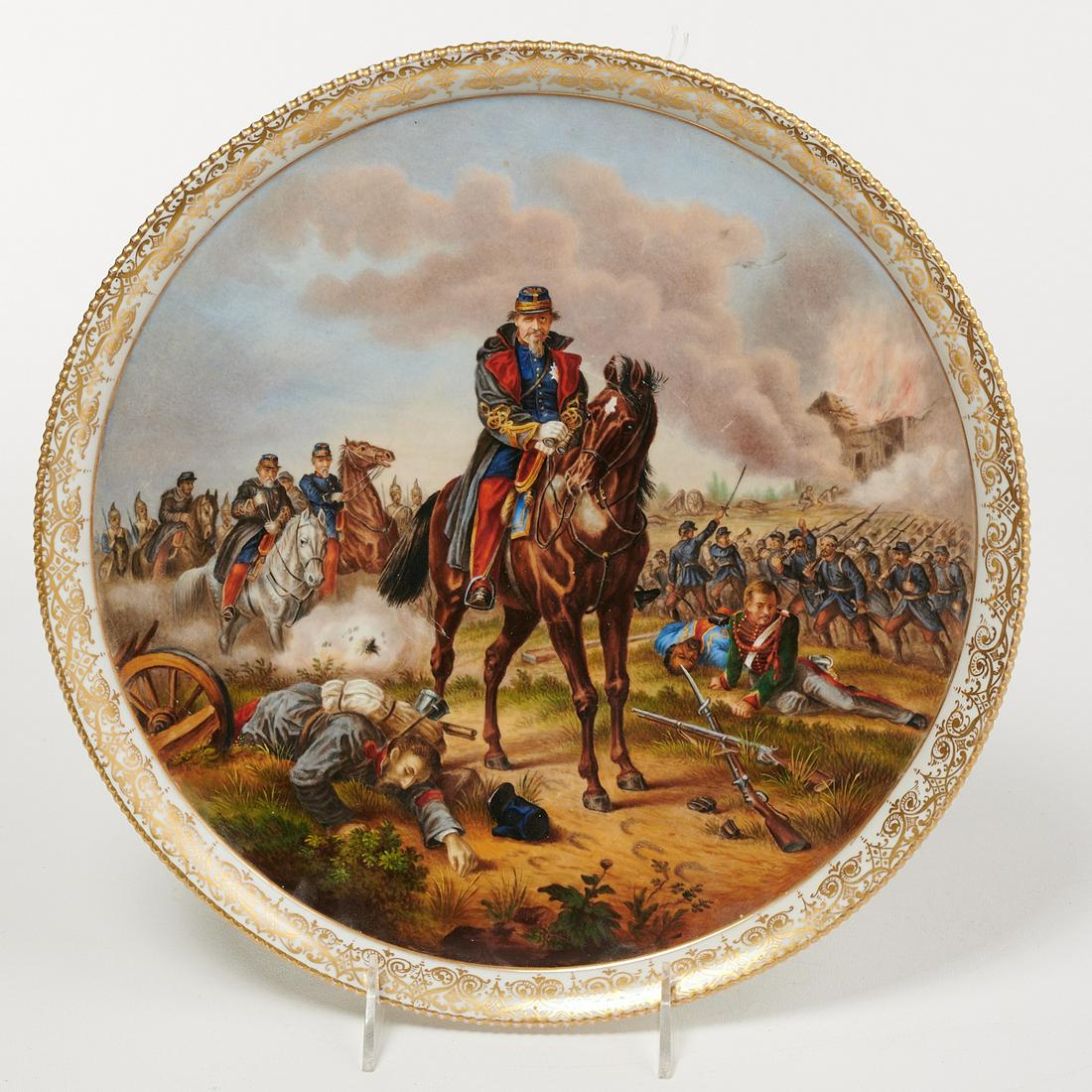 Berlin porcelain charger, Napoleon III (1 of 7)