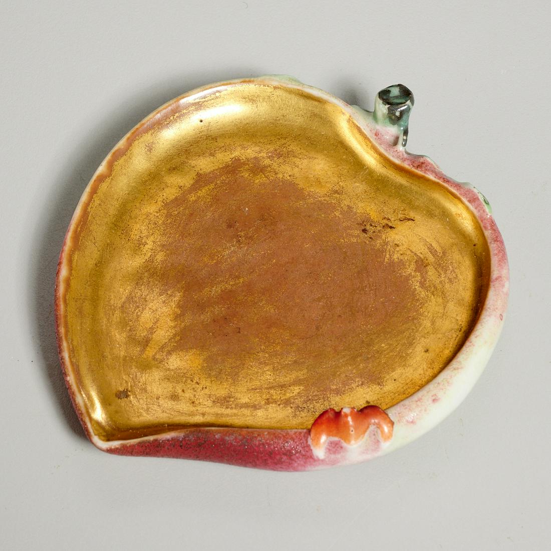 Chinese porcelain peach-form brush washer (1 of 3)